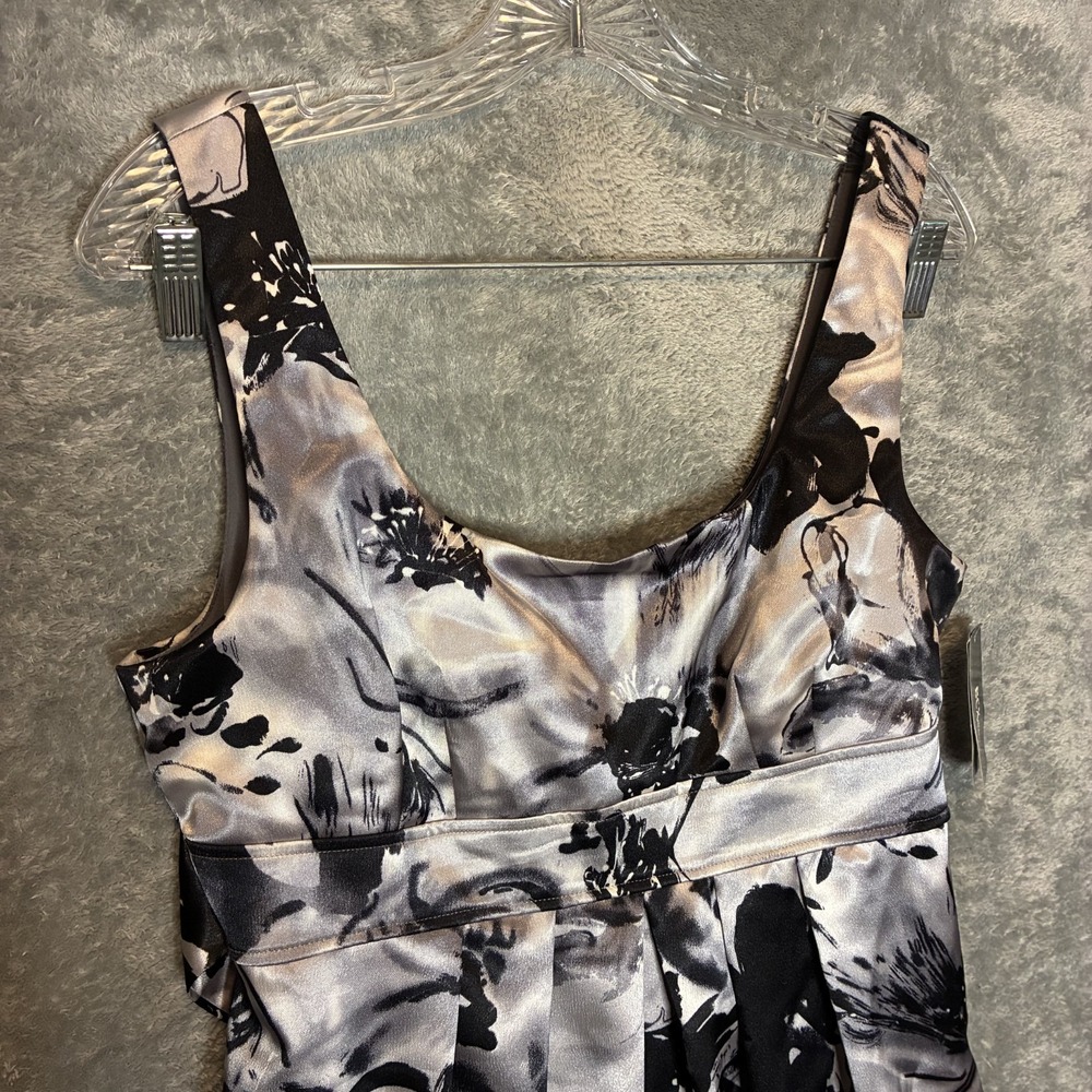 BCX Womens Floral Satin Mini Dress 11 Juniors Coquette Y2K Party Girl Abstract